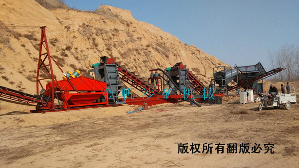 山东处理量150方/H双挖斗洗沙机